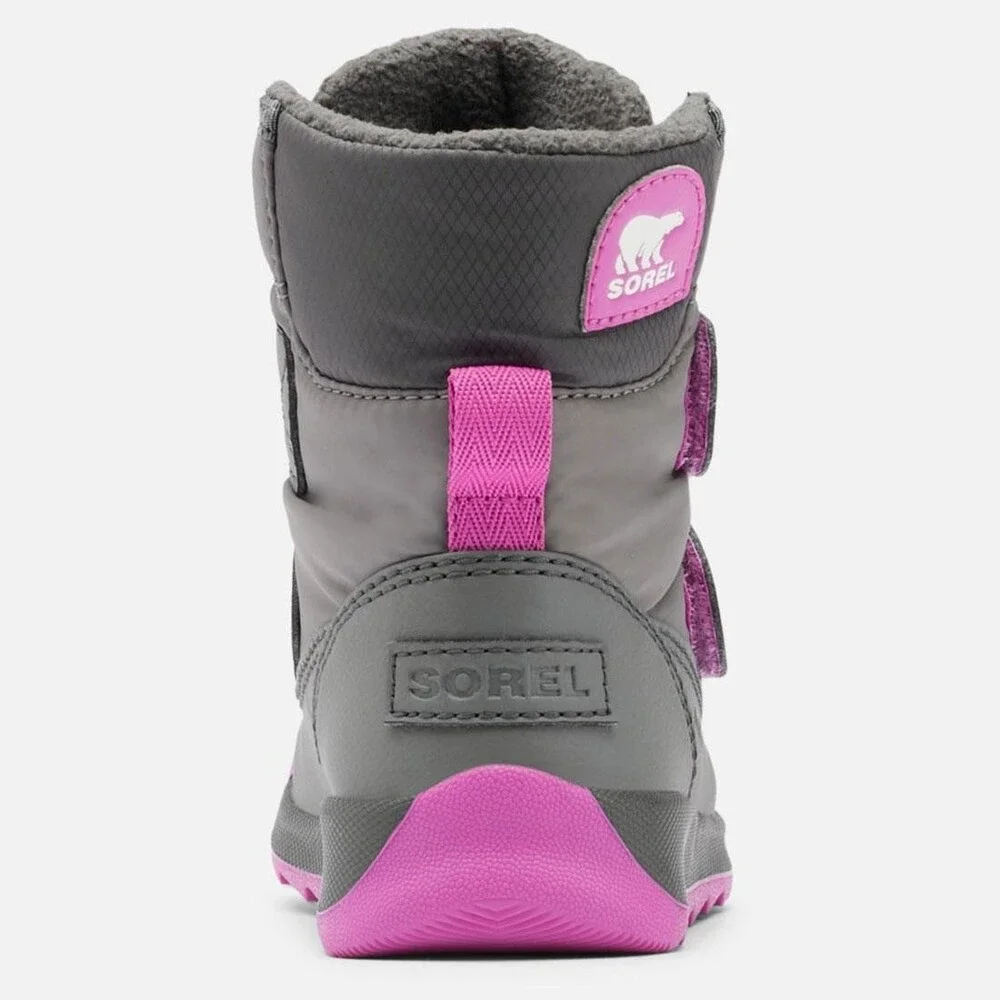 Sorel Whitney II Strap Toddler US 6 Quarry Grill Round Toe Winter Boots RHS7689